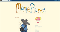 Desktop Screenshot of petite-marie-plume.blogspot.com