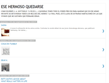 Tablet Screenshot of esehermosoquedarse.blogspot.com