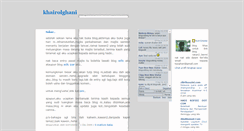 Desktop Screenshot of khairolghani.blogspot.com