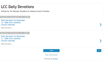 Tablet Screenshot of lccdevotions.blogspot.com