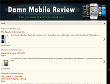 Tablet Screenshot of damnmobilereview.blogspot.com