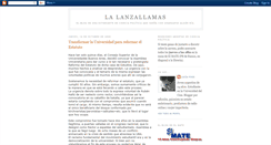 Desktop Screenshot of lalanzallamas.blogspot.com