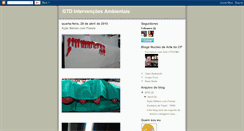Desktop Screenshot of gtdintervencoesambientais.blogspot.com