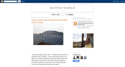 Desktop Screenshot of betterworld-canaan.blogspot.com