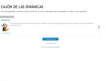 Tablet Screenshot of cajondemaestro-dinamicas.blogspot.com