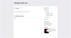 Desktop Screenshot of designwithleo.blogspot.com