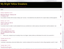 Tablet Screenshot of mybrightyellowsneakers.blogspot.com