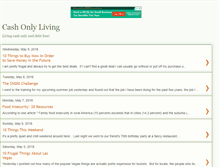 Tablet Screenshot of cashonlyliving.blogspot.com