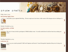 Tablet Screenshot of crudecrafts.blogspot.com