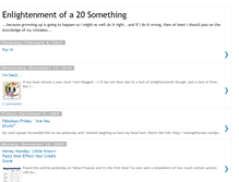 Tablet Screenshot of enlightenmentofa20something.blogspot.com