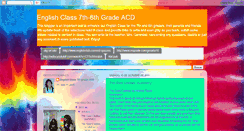 Desktop Screenshot of englishclass7thgradeacd.blogspot.com