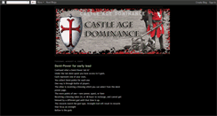 Desktop Screenshot of castleagedominance.blogspot.com