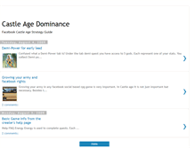 Tablet Screenshot of castleagedominance.blogspot.com