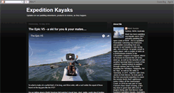 Desktop Screenshot of expeditionkayaks.blogspot.com