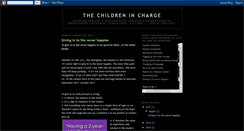 Desktop Screenshot of childrenincharge.blogspot.com