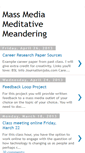 Mobile Screenshot of massmediameditativemeandering.blogspot.com