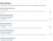 Tablet Screenshot of bluesection.blogspot.com