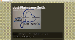 Desktop Screenshot of justplainjanequilts.blogspot.com