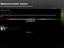 Tablet Screenshot of melbourne-guitar-teacher.blogspot.com