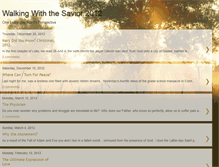 Tablet Screenshot of mywalkwiththesavior.blogspot.com