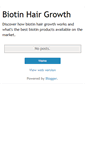 Mobile Screenshot of biotin-hair-growth.blogspot.com