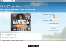 Tablet Screenshot of clinicaltrialsweb.blogspot.com