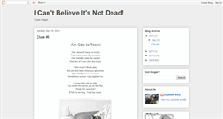 Desktop Screenshot of icantbelieveitsnotdead.blogspot.com