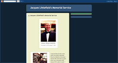 Desktop Screenshot of jacqueslittlefield.blogspot.com