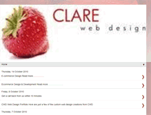 Tablet Screenshot of clarewebdesign.blogspot.com