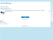 Tablet Screenshot of annieeebeauty.blogspot.com