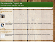 Tablet Screenshot of dapatmasalahdapatilmu.blogspot.com