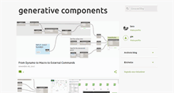 Desktop Screenshot of generativecomponents.blogspot.com