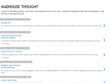 Tablet Screenshot of madhousethought.blogspot.com