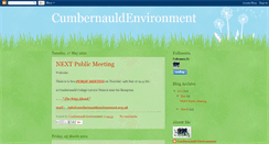 Desktop Screenshot of cumbernauldenvironment.blogspot.com
