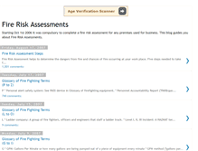 Tablet Screenshot of fireriskassessment.blogspot.com