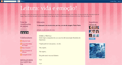 Desktop Screenshot of leituravidaeemocao.blogspot.com