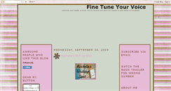 Desktop Screenshot of finetuneyourvoice.blogspot.com