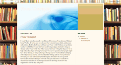 Desktop Screenshot of frumtherapist.blogspot.com