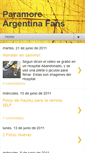 Mobile Screenshot of paramore--argentina.blogspot.com