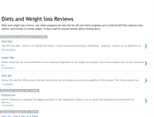 Tablet Screenshot of dietsandweightlossreviews.blogspot.com