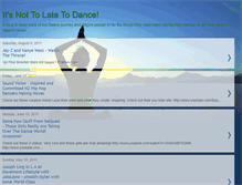 Tablet Screenshot of itsnottolatetodance.blogspot.com