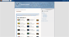 Desktop Screenshot of giochi-azione.blogspot.com