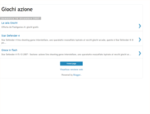 Tablet Screenshot of giochi-azione.blogspot.com