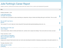 Tablet Screenshot of julie-farthings-career-report.blogspot.com