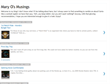 Tablet Screenshot of maryomusings.blogspot.com
