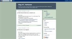 Desktop Screenshot of harikumarblog.blogspot.com