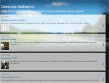 Tablet Screenshot of gerencia-ambiental.blogspot.com