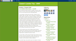 Desktop Screenshot of cassieslondontrip-2009.blogspot.com