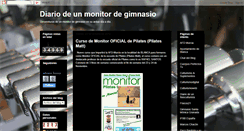 Desktop Screenshot of diariodeunmonitordegimnasio.blogspot.com