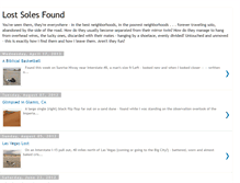 Tablet Screenshot of lostsolesfound.blogspot.com